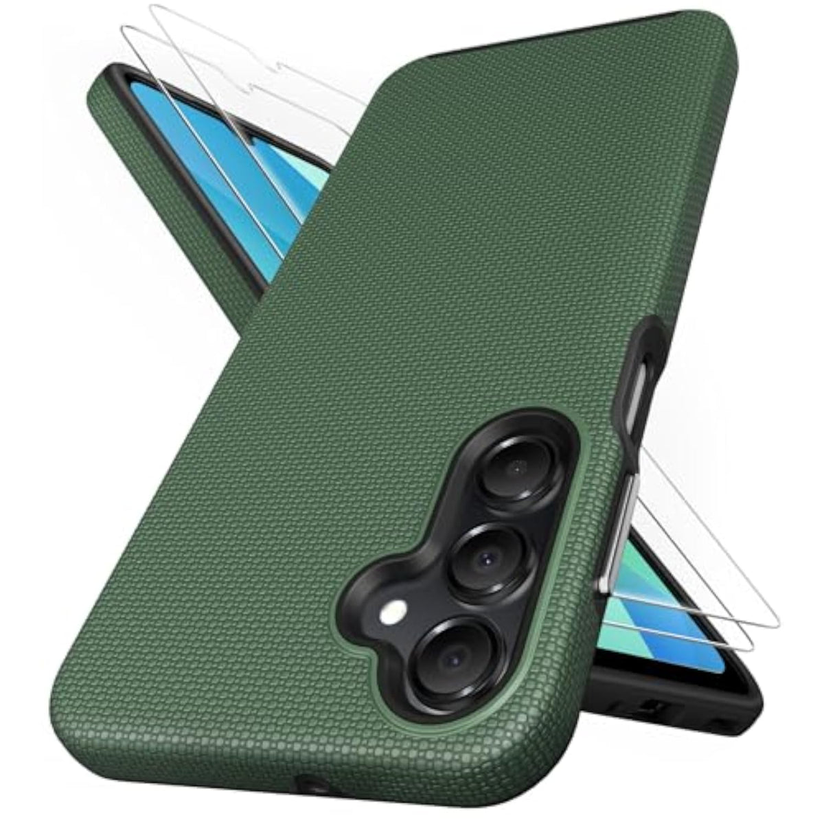 Samsung Galaxy A16 Phone Case with Screen Protector, Green - Compatible with 5G/4G Models