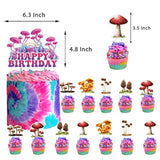 Mushroom Birthday Party Decorations Mushroom Party Supplies Includes M