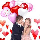 90 Pieces Valentine'S Day Balloons Includes 45 Pieces Heart Shaped Lat