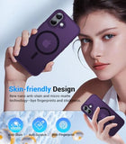 Magnetic for iPhone 17 Case, [Anti-Slip] [Military-Grade Drop Protection] [Camera Protection] Skin-Friendly Slim Translucent Shockproof Protective