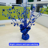 4-Pack Glitter Blue Star Centerpieces-Table Decorations for Home Decor Birthday Wedding Anniversary Decor (Blue)