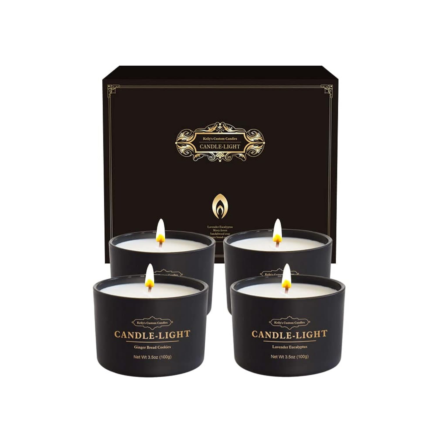 Gifts For Women,Men,Candles For Home Scented, Funny Romantic,Birthday,Thanksgiving Gift For Colleagues,Mom And Wife,3.5Oz?4Packs?