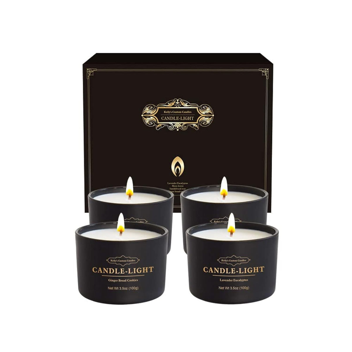 Gifts For Women,Men,Candles For Home Scented, Funny Romantic,Birthday,Thanksgiving Gift For Colleagues,Mom And Wife,3.5Oz?4Packs?