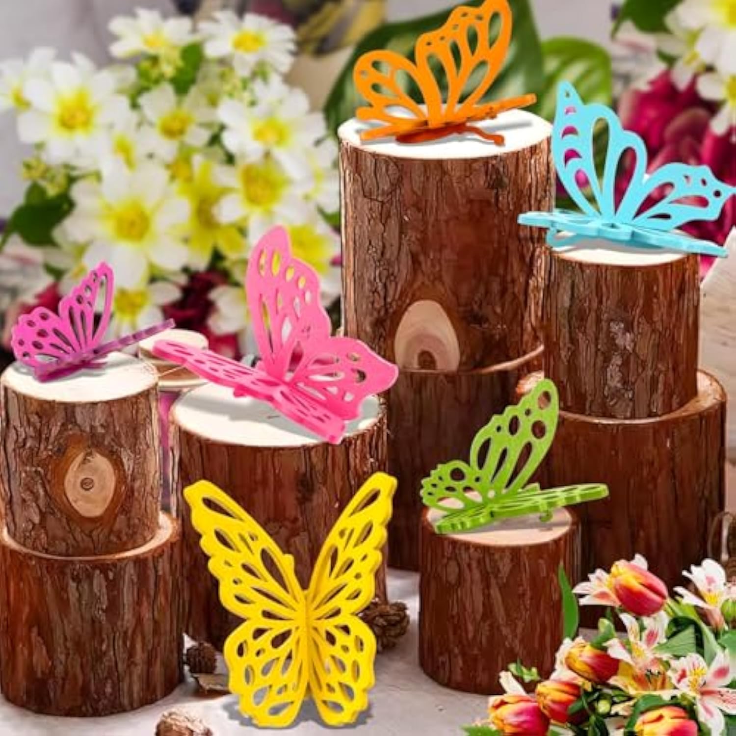 6 Set Butterfly Centerpieces For Tables Spring Butterfly Party Decorations - 12Pcs 3D Wooden Butterfly Table Toppers Centerpieces For Spring Summer Butterfly Themed Party Favors Supplies Home Decor