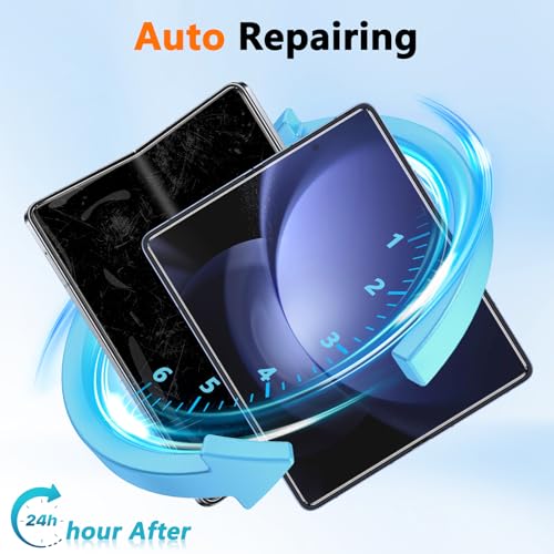 [2 Pack] For Samsung Galaxy Z Fold 5 Screen Protectors Flexible Soft Inner Screen Epu Protective Film Full Coverage Clear Bubble-Free Case Friendly Screen Protector For Galaxy Z Fold 5, 7.6-Inch