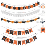 Halloween Party Decorations Set 14Pcs Happy Halloween Banner Ghost Swirl Garland