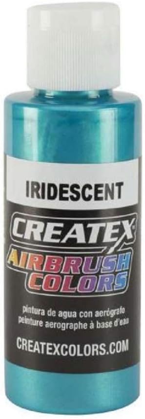Airbrush Colors Createx 5504 Iridescent Turquoise 2oz. Paint. by SprayGunner