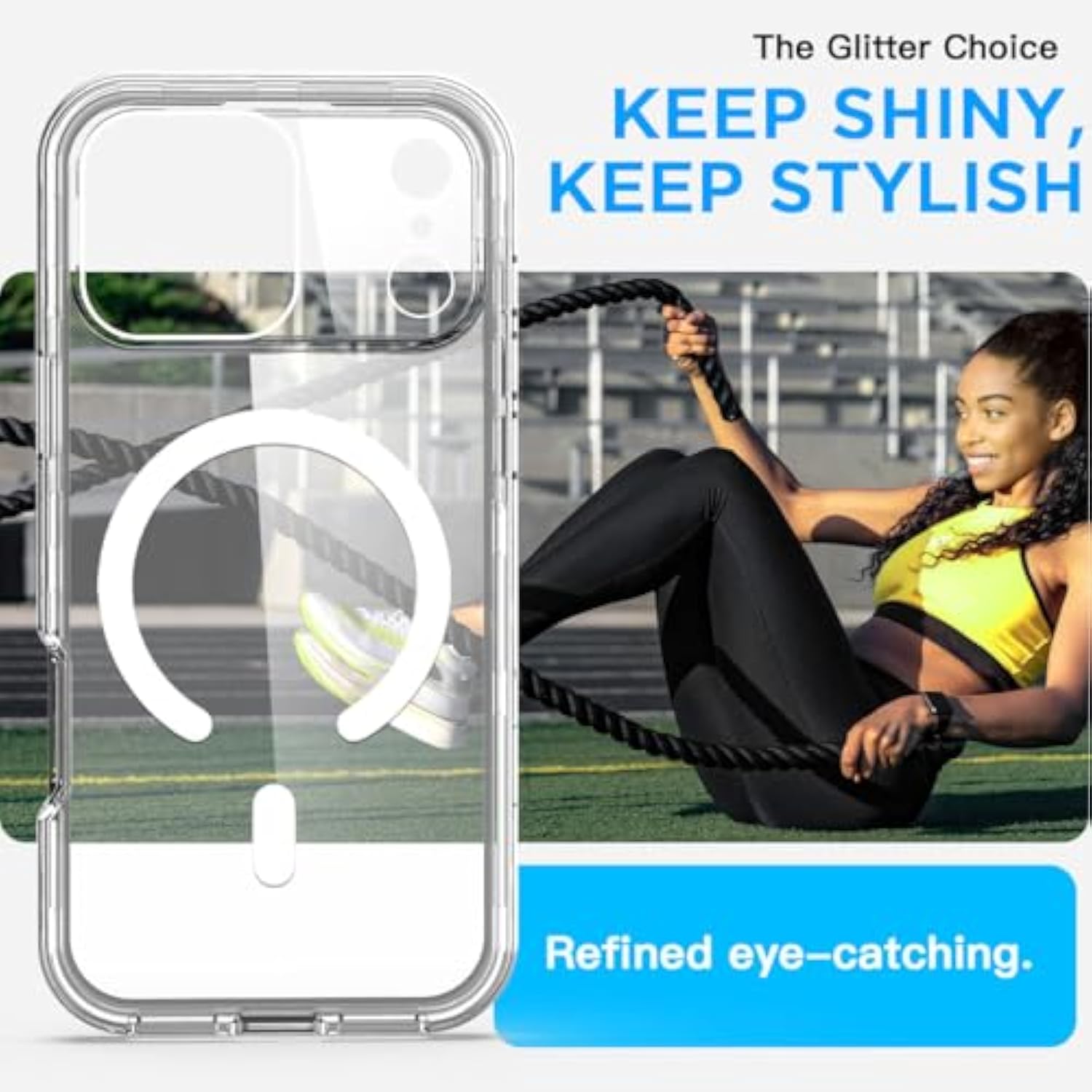 For Iphone 17 Pro Max Case Clear[Compatible With Magsafe] Heavy Duty Drop Protection Full Body Rugged Shockproof/Dust Proof 3-Layer Military Protective Tough Durable Phone Cover 6.9"