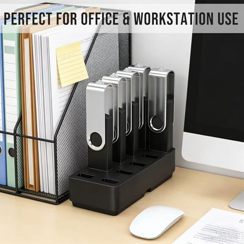 Flash Drive Desk Organizer Stand Usb Holder Storage Electronic Accessories Organizer For Usb Flash Drive Stand, Thumb Drive Holder, Jump Drive Stands, Black