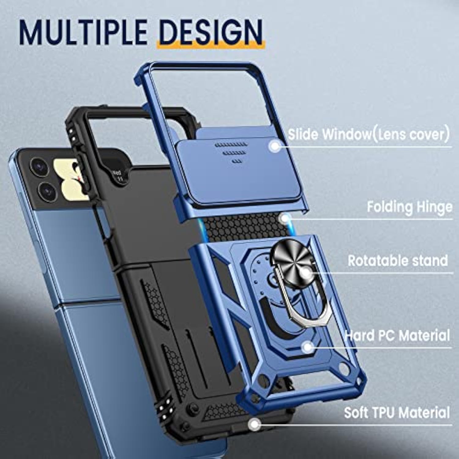 Samsung Z Flip 4 Case Case with Camera Cover