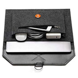 Felt Laptop Sleeve Bag Cover Pouch Case For Microsoft Surface Pro 9 8 X 13'', Surface Pro 7 7+ 6 12.3'', Google Pixel Slate 12.3'', Ipad Pro 12.9, Samsung Chromebook Plus V2 12.2, 12'' Ubook X (Gray)
