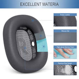 Upgraded Ear Cushions Replacement Earpads For Apple Airpods Max Headphones, Protein Leather Ear Pads Cover With Memory Foam And Magnet For Airpods Max (Space Gray)
