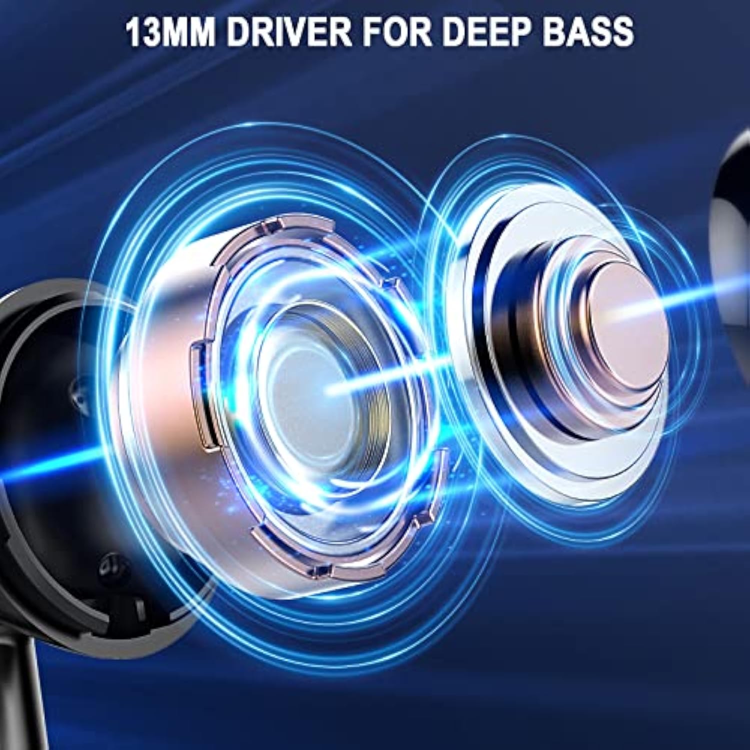 Wireless Earbuds, Bluetooth 5.3 Ear Buds Led Power Display Headphones Bass Ste