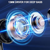 Wireless Earbuds, Bluetooth 5.3 Ear Buds Led Power Display Headphones Bass Ste