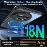 Magnetic For Oneplus 13 Case [Compatible With Magsafe] Translucent Matte Shockproof Slim Fit Military Grade Drop Proof Protection Anti-Fingerprint Cover Phone Case For Oneplus 13 5G 2025(Black)