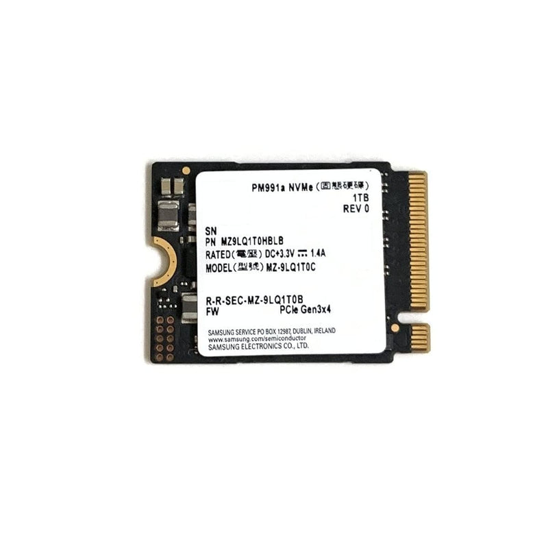 SAMSUNG 1TB SSD M.2 2230 30mm PM991a NVMe PCIe Gen3 x4 MZ9LQ1T0HBLB Solid Stat