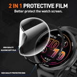 2-Pack For Garmin Forerunner 570 47Mm Screen Protector,Charger Port + Full Coverage High Definition Pmma Soft Protective Film [Anti Scratch]