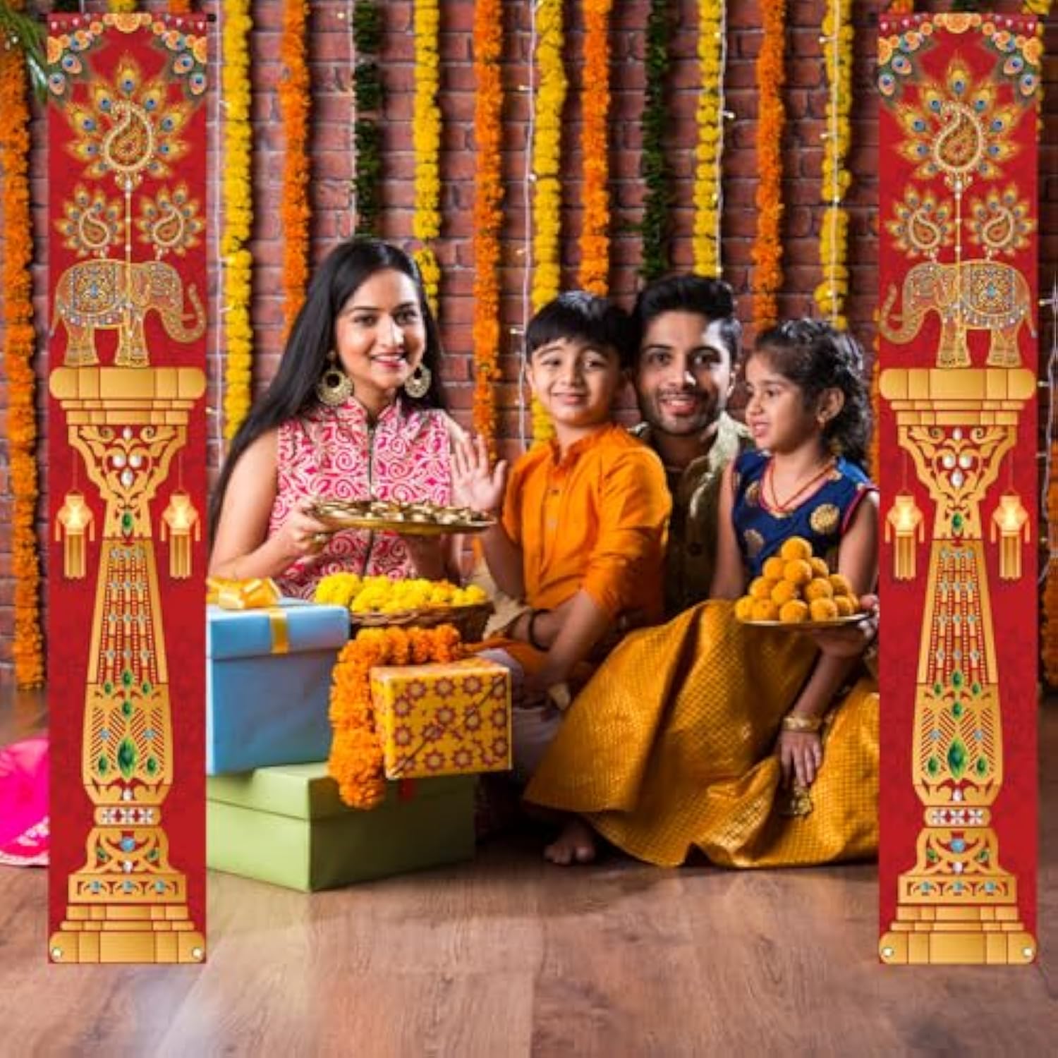 Diwali Home Decorations Deepawali Lights Banner Ganesha Porch Pooja Decor