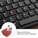 Russian Keyboard Layout Stickers, 4 Pack Universal Keyboard Replacement Cover