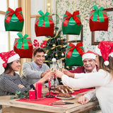 Christmas Foil Balloons, 18 Inch Red Green Gift Box Mylar Foil Balloons With Bow For Xmas Party Decorations, Large Merry Christmas Boxes Balloon For Balloon Garland New Year Party Decor Supplies