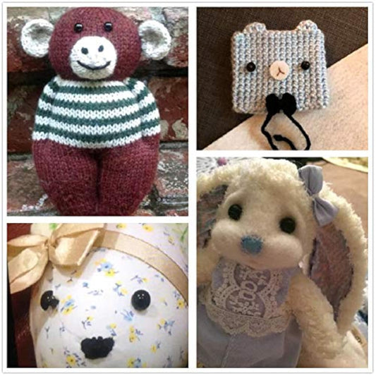 100Pcs Diy Craft Eyes Type Mushroom Domed Round Buttons Sewing Shank F