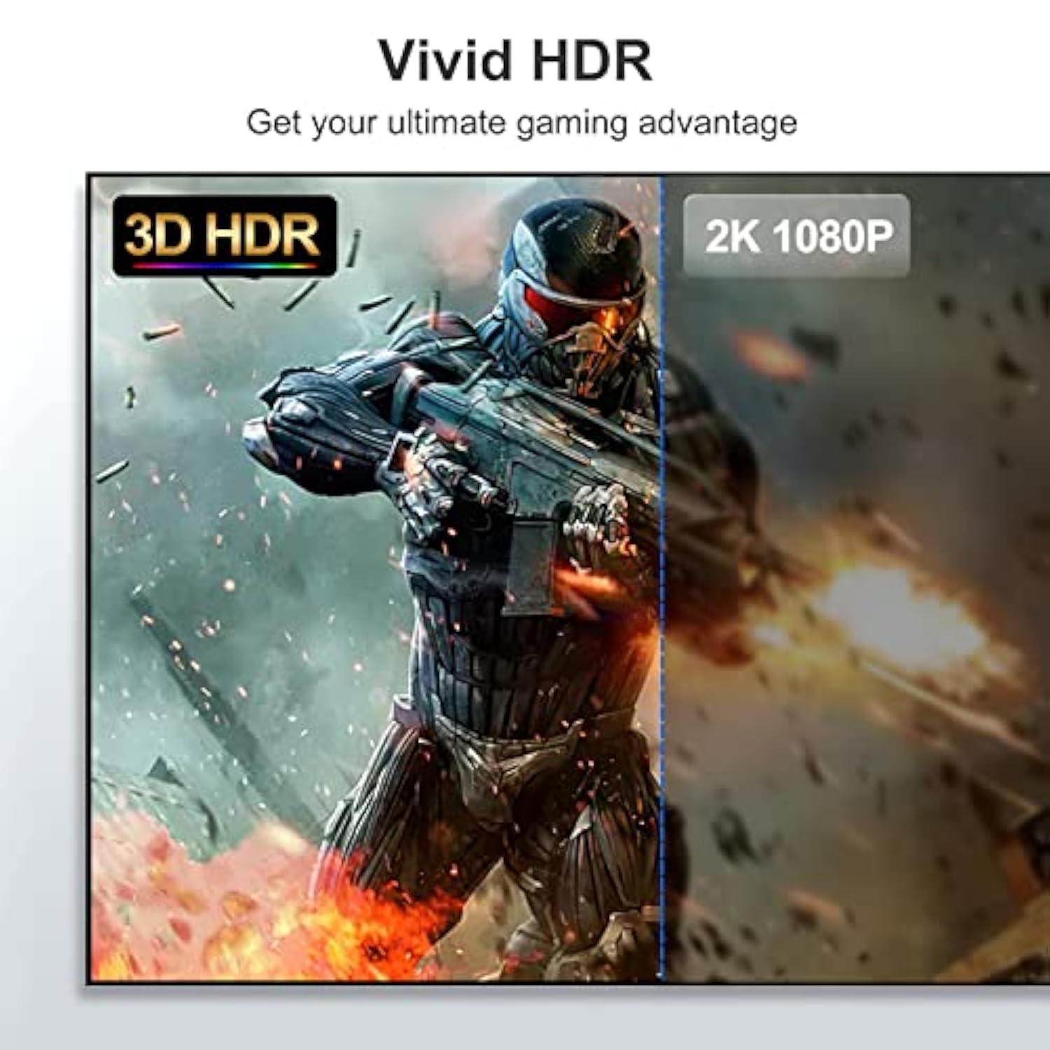 Short Hdmi Cable 1 Foot 2-Pack, 4K 1Ft Hdmi To Hdmi Cable High Speed Hdmi 2.0