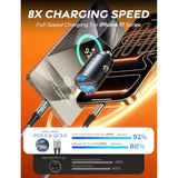 90W Super Fast Car Charger Usb C,Invisible Cigarette Lighter Adapter, [Mini&Metal] Type C Car Charger Fast Charging Fit Iphone 17 Pro Max Air 16 15 14, Samsung Galaxy S25 S24 Ultra Plus,Black