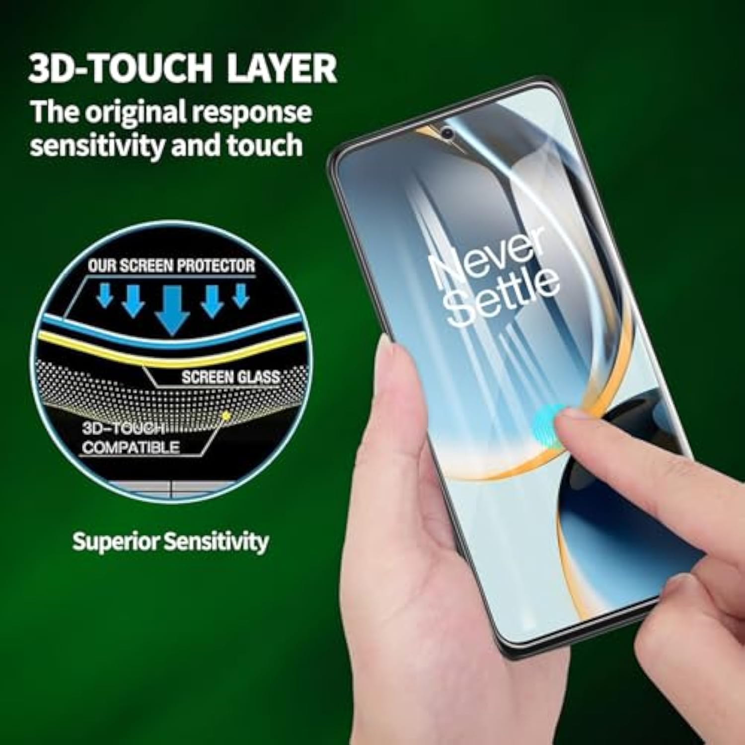 2 Pack For Oneplus Nord N30 5G Screen Protector, Tempered-Glass, Micro-Curved Edges, Case Friendly, Bubble Free, Hd Clear, Easy Installation