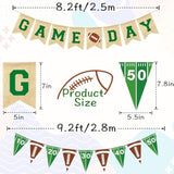 Game Day Burlap Banner Football Garland for Parties & Outdoor Deco