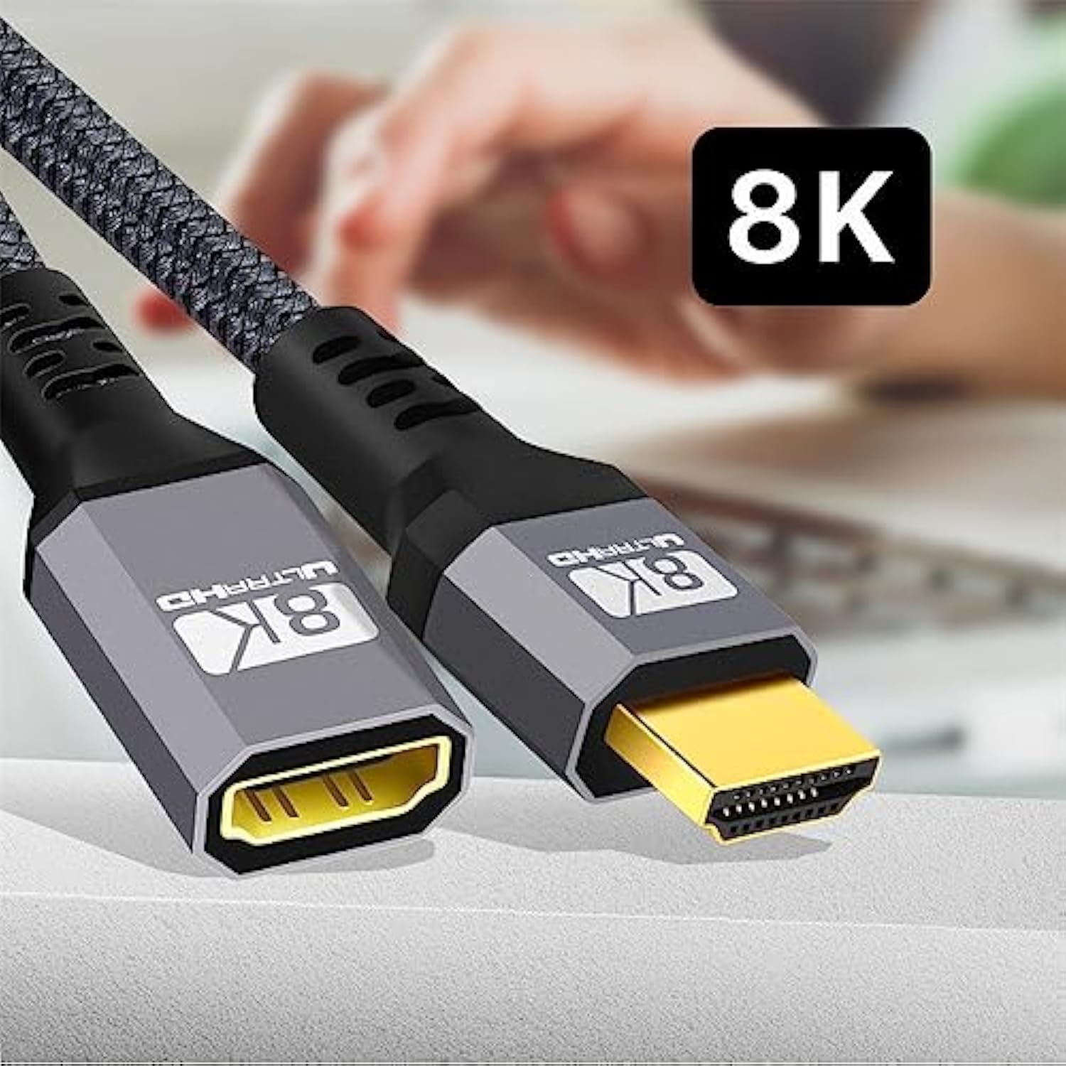 xiwai HDMI 2.1 Extension Cable Male to Female Ultra-HD 8K 60hz 4K 120hz 48Gbs