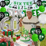 60Th Birthday Decorations, Golf Themed 60Th Birthday Party Decorations Gifts For Men Him With 60 Number Balloons Sixtee Banner Cake Topper