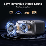 Outdoor Movie Projector Smart Projector 4K & 36W Dolby Audio Plus Hdr10+ Home Theater Ceiling