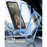 Guardian Case For Motorola Moto Edge 2025 [Not For 2024 Version], [20Ft Mil-Grade Drop Tested], Full Body Hybrid Shockproof Bumper Cover With Built-In Screen Protector, Blue/Clear