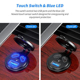 2 Pack 12V Usb Outlet Wired Charger Multi Port, Dual Pd3.0 & Qc 3.0 Multiple Port For Car, Usb Socket With Power Switch, Fast Charger For Tablet, Suitable For Car Boat Rv Marine Atv