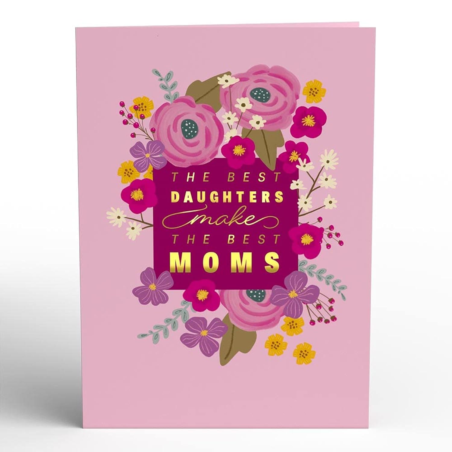 Mother'S Day Pop-Up Card For Her - 3D Greeting Cards For Mom, Wife, Women - Best Daughters Make The Best Moms - 5" X 7" Card - Blank Notecard & Envelope Included