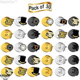 30 Pcs Happy New Year Hanging Swirls for 2026 New Year Eve Party Decorations