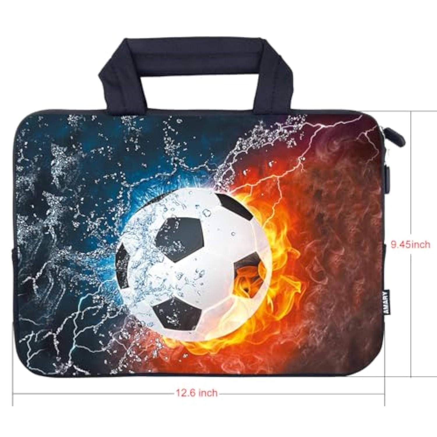 11.6" 12 Inch Laptop Case Neoprene Notebook Carrying Pouch Chromebook Bags Laptop Sleeve Ultrabook Case Tablet Cover Fit Apple Macbook Air Hp Dell Lenovo Asus Samsung (Soccer)