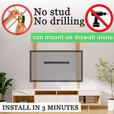 No Stud TV Wall Mount, Drywall Studless TV Hanger No Damage, No Drill, Non Screws, Dry Wall Flat Screen TVs Easy Install Bar Bracket fits VESA 12-55