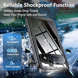 For Google Pixel 9 Case Waterproof Dustproof, Built-In Screen & Camera Lens Protector [Ip68 Underwater] [Military Grade Shockproof] Full Body Protection Phone Case, Black