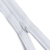 15 Inch Nylon Zipper For Sewing Crafts | 20 Zippers / Pack (White)