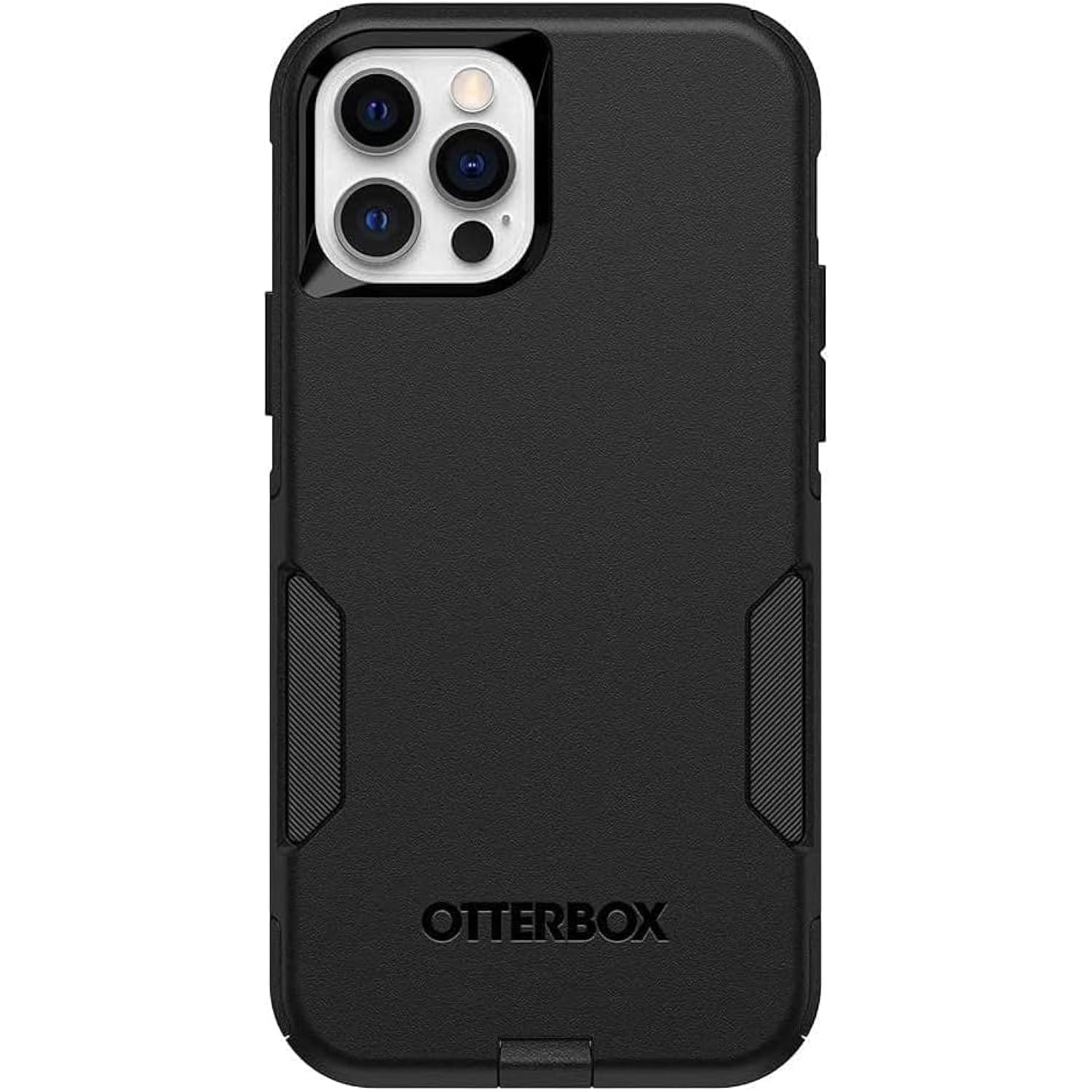 OtterBox Commuter Series Case for iPhone 12 & iPhone 12 Pro (Only) - with Zagg Glass Elite+ Clear Screen Protector - Non-Retail Packaging - Black