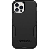 OtterBox Commuter Series Case for iPhone 12 & iPhone 12 Pro (Only) - with Zagg Glass Elite+ Clear Screen Protector - Non-Retail Packaging - Black