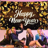 Happy New Year 2026 Extra Large Banner 72x44in Party Backdrop