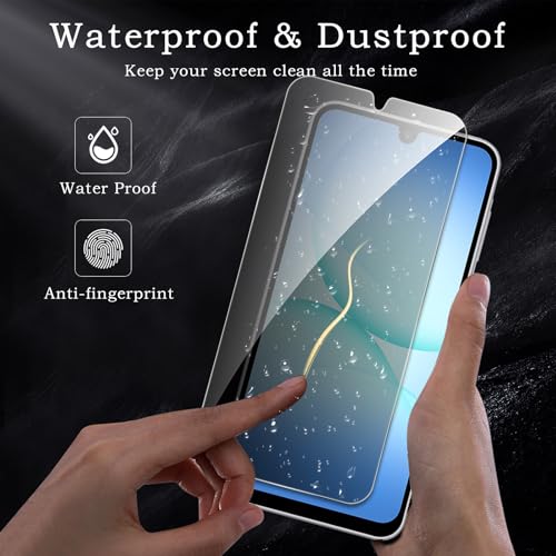 [2+2 Pack] Privacy Screen Protector for  Galaxy A17, Anti-Spy Shatterproof Tempered Glass with Camera Lens Tempered Glass 9H Hardness Bubble