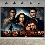 Twilight Birthday Party Decor: 5x3 Ft Backdrop & 18 Balloons