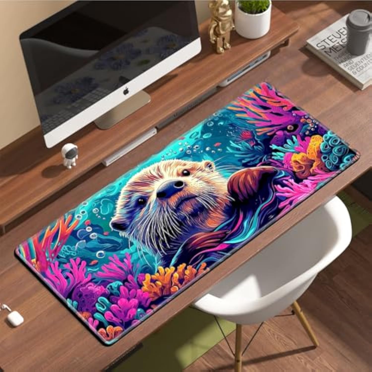 For Gaming Mouse Pad, Cute Otter Mouse Pad For Office And Home Use - Premium Desk Cover Mat Office Desk Accessories And Desk Mat For Keyboard And Mouse