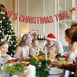 Christmas Time Banner Merry Christmas Happy New Year Party Decor