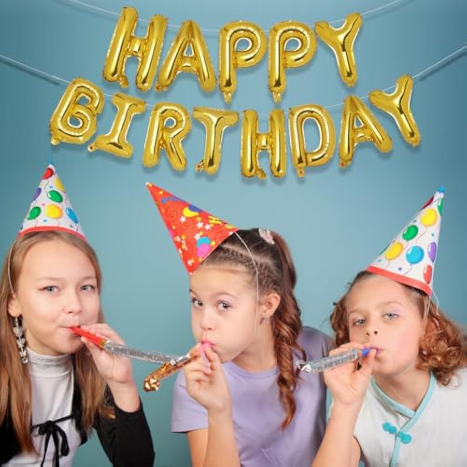 Gold Happy Birthday Banner, 16 Inch Mylar Foil Letters Birthday Sign Banner Balloon Reusable Inflatable Party Decor And Event Decorations For Kids Boys Men Adults Ecofriendly Party Supplies