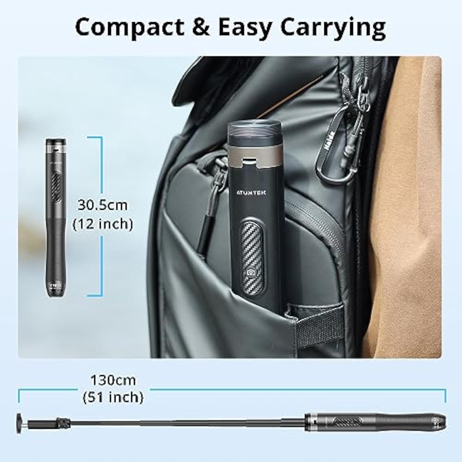 51" Selfie Stick Tripod, All In One Extendable Phone Tripod Stand With Bluetooth Remote 360° Rotation For Iphone And Android Phone Selfies, Video Recording, Vlogging, Live Streaming, Black