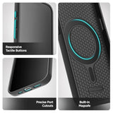 Thin Armor For Iphone 16E Case With Belt Clip (Compatible With Magsafe), Slim Flexible Magnetic Cover With Rotating Holster (Matte Black)